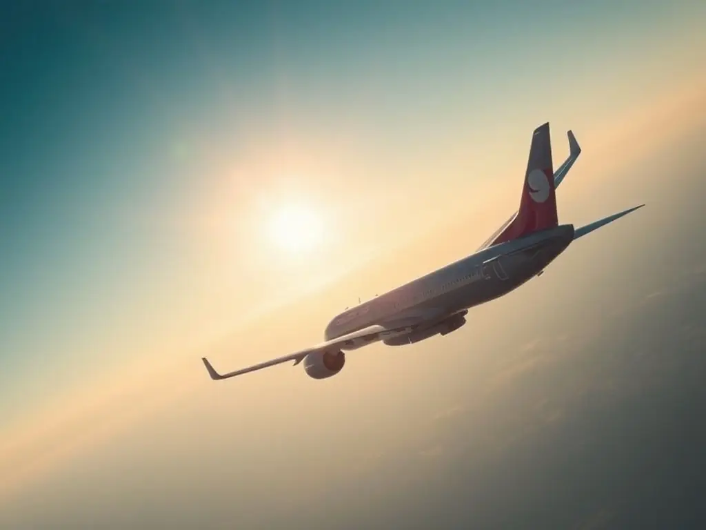 A high-quality image of a CargoTrack cargo plane taking off, symbolizing global reach and efficient air freight services.